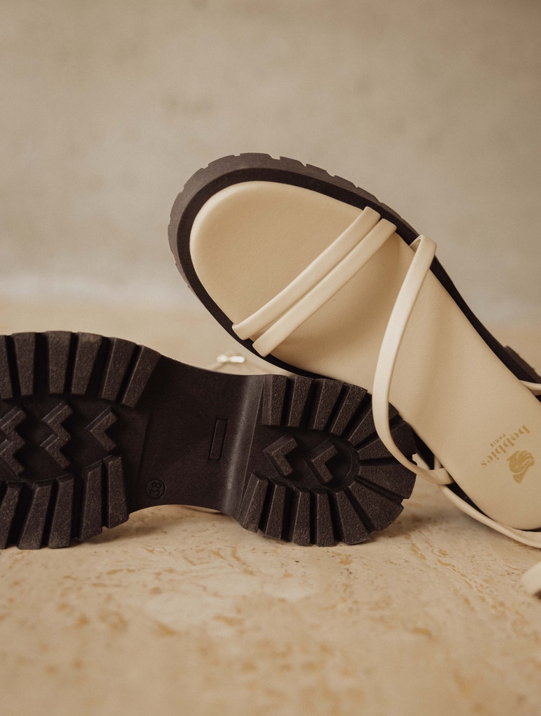 Sandales Plates : River - Beige