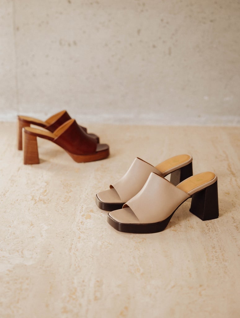 Heeled Sandals : Renata - Chai Latte