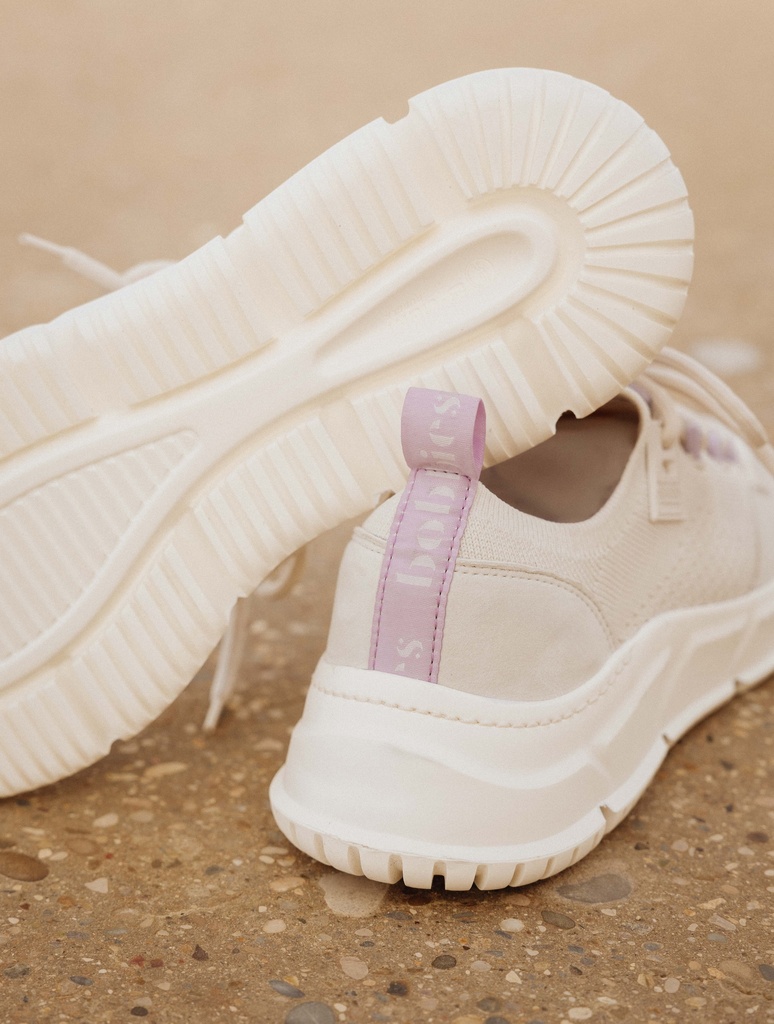 Sneakers : Sakura - Ecru & Lilac