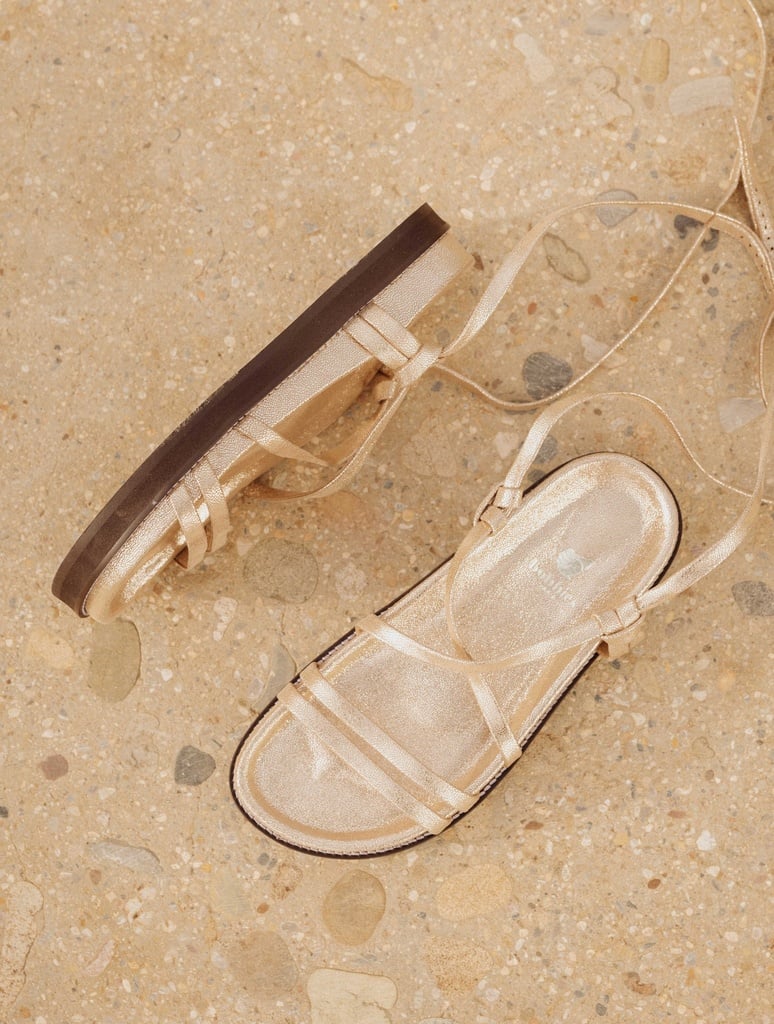 Flache Sandalen : Salina - Iridescent Champagne