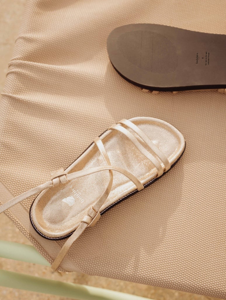 Flache Sandalen : Salina - Iridescent Champagne