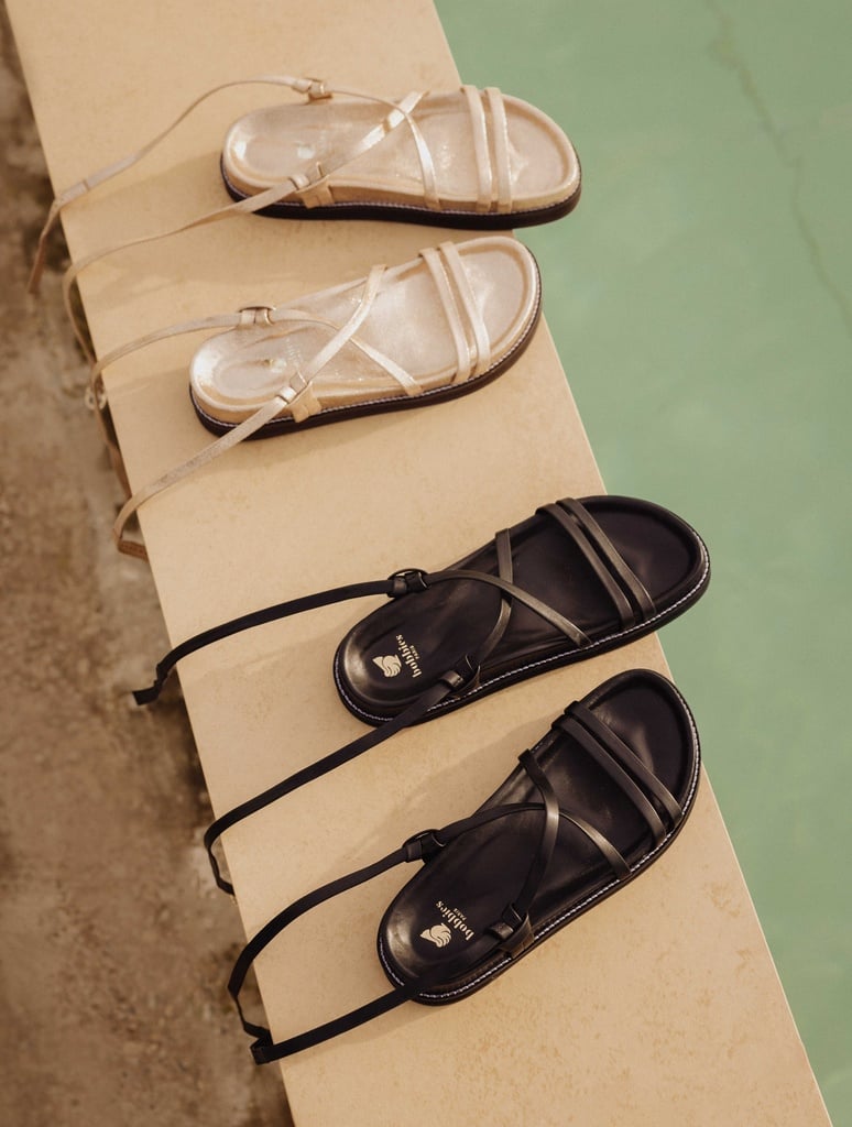 Flache Sandalen : Salina - Iridescent Champagne