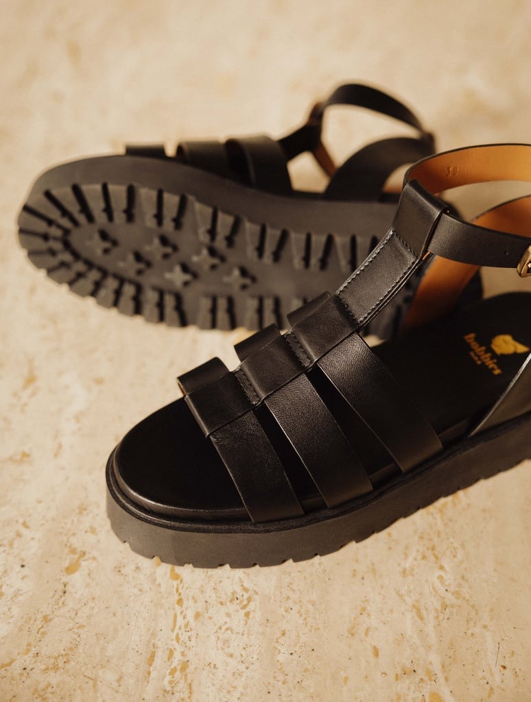 Sandales Plates : Sam - Passion Black