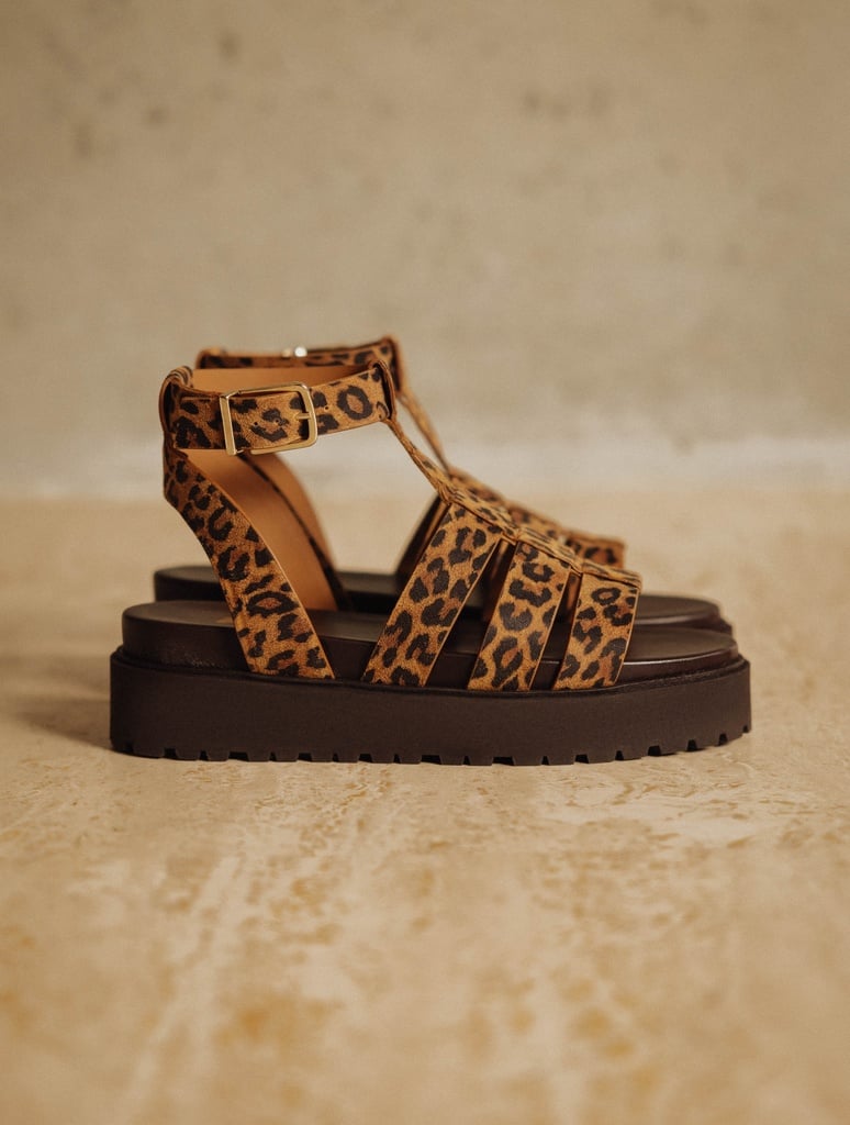 Flache Sandalen : Sam - Leopard