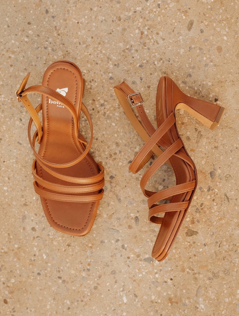 Sandalen mit Absatz : Selena - Camel