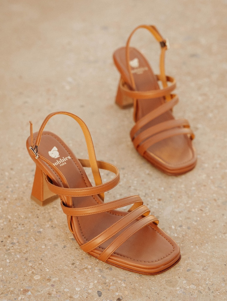 Sandalen mit Absatz : Selena - Camel
