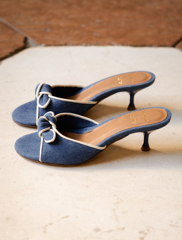 Sandales à Talons : Sophia - Stone Denim