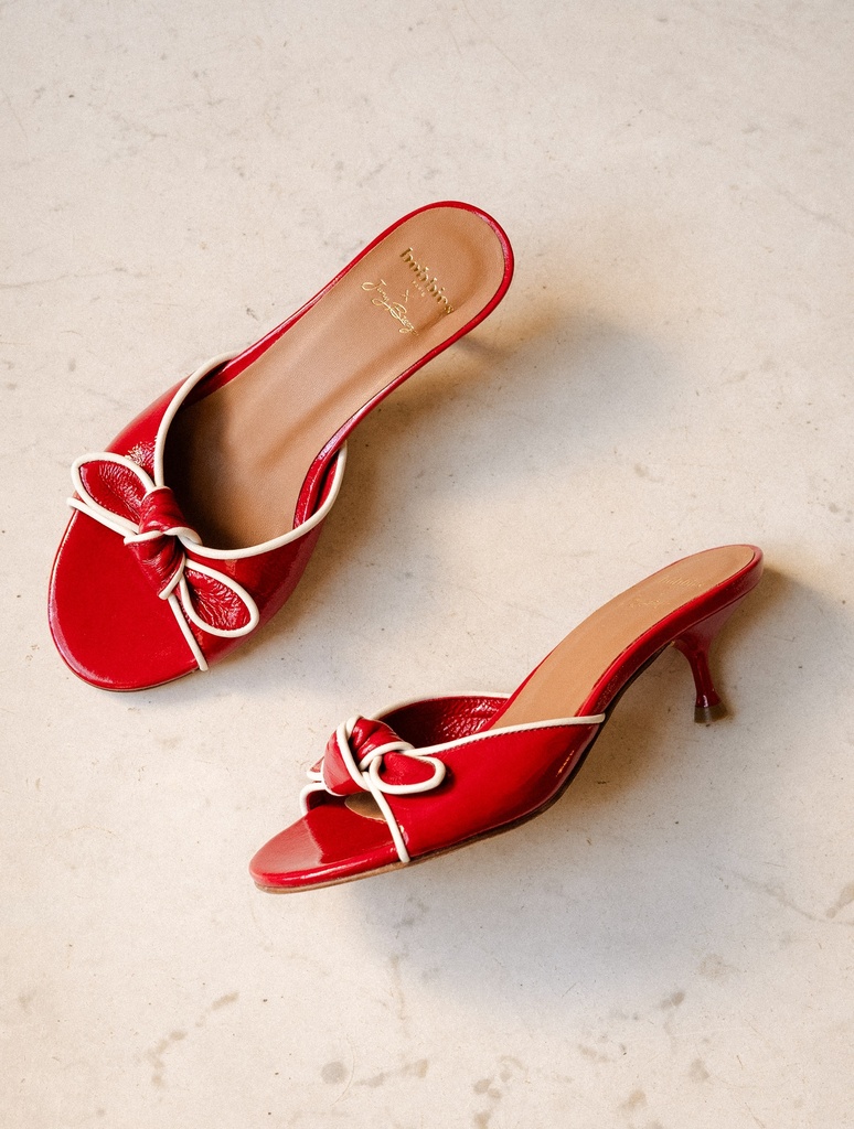 Sandalen mit Absatz : Sophia - Lipstick