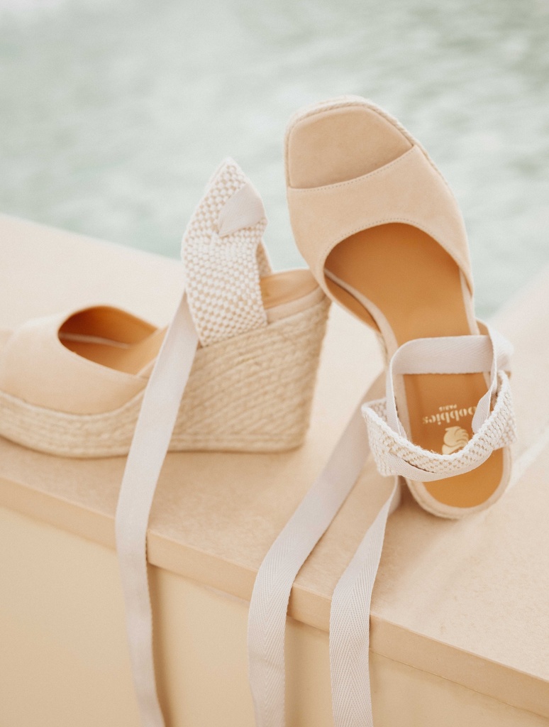 Alpargatas con cuña : Summer - Milos Beige