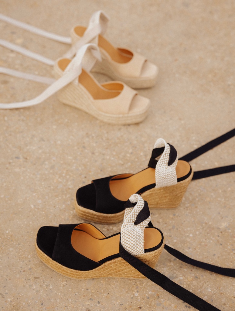 Alpargatas con cuña : Summer - Black