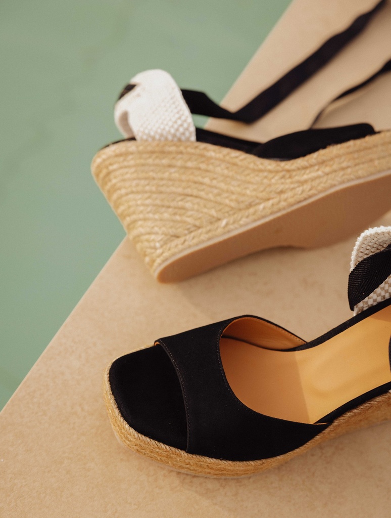 Alpargatas con cuña : Summer - Black