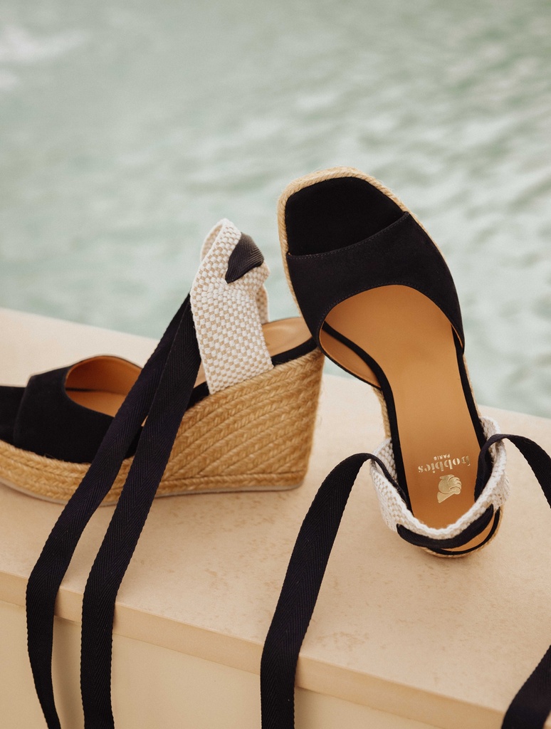 Alpargatas con cuña : Summer - Black