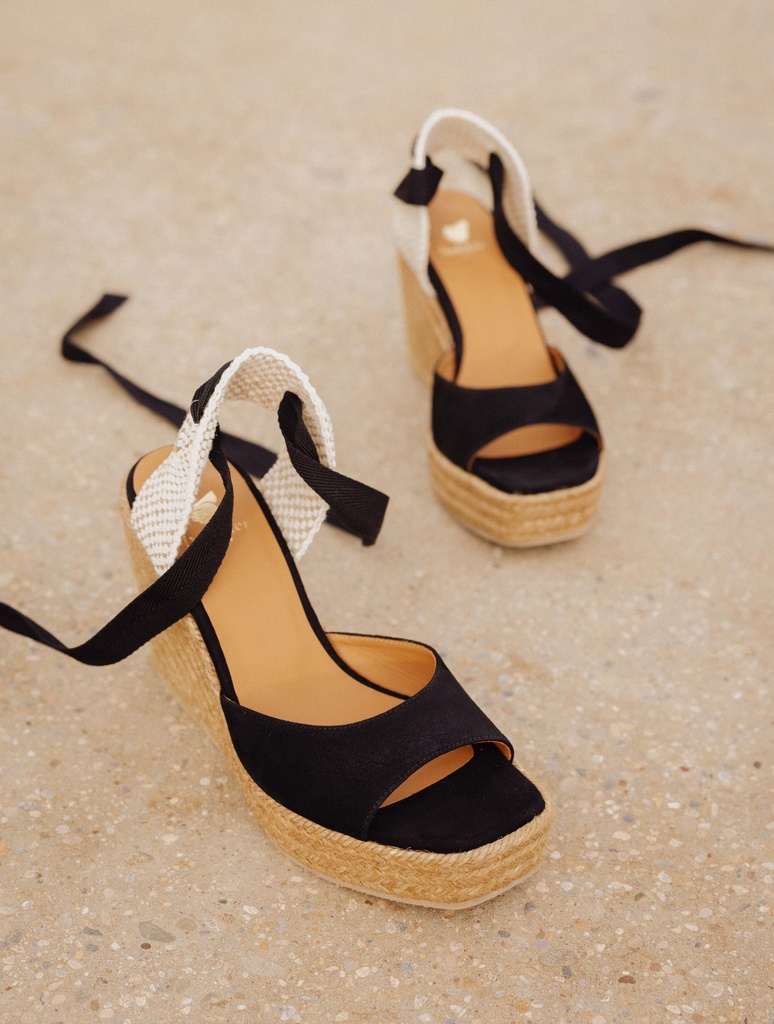 Alpargatas con cuña : Summer - Black