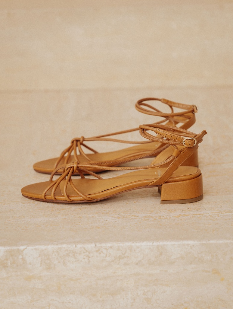 Flat Sandals : Tara - Summer Camel