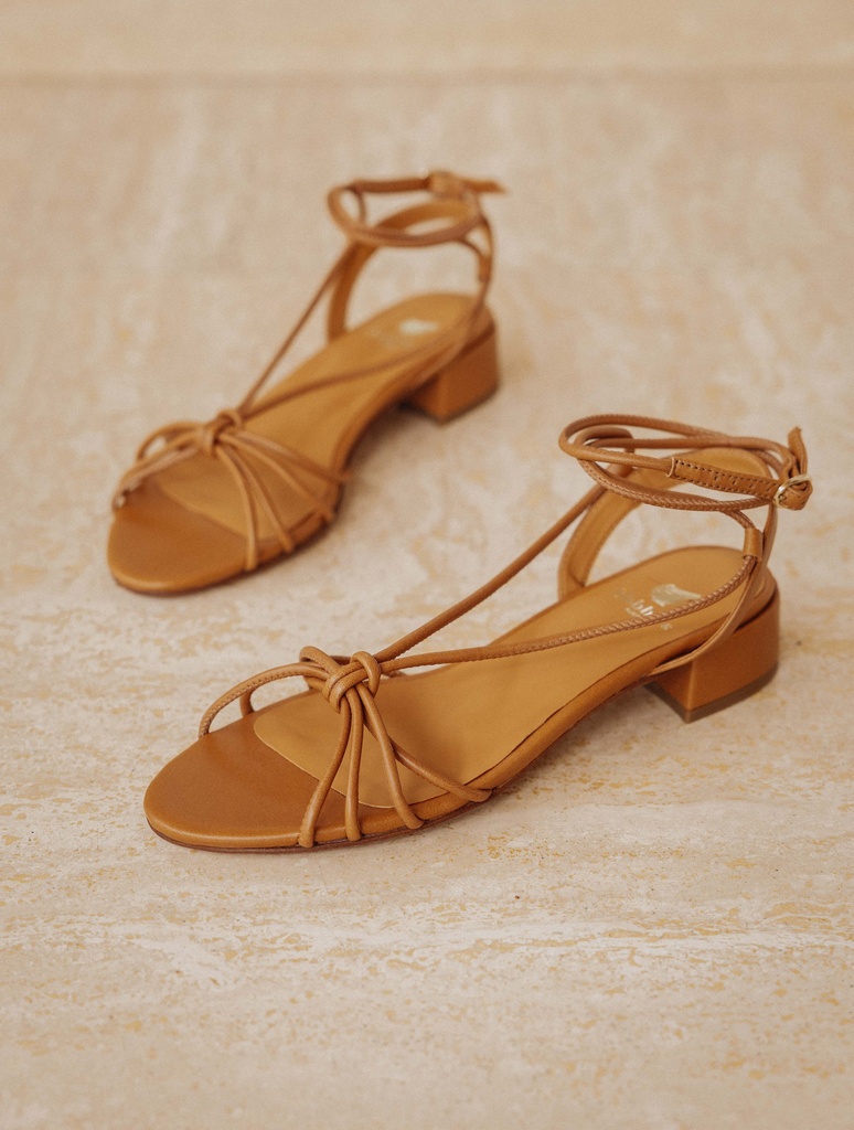 Flat Sandals : Tara - Summer Camel