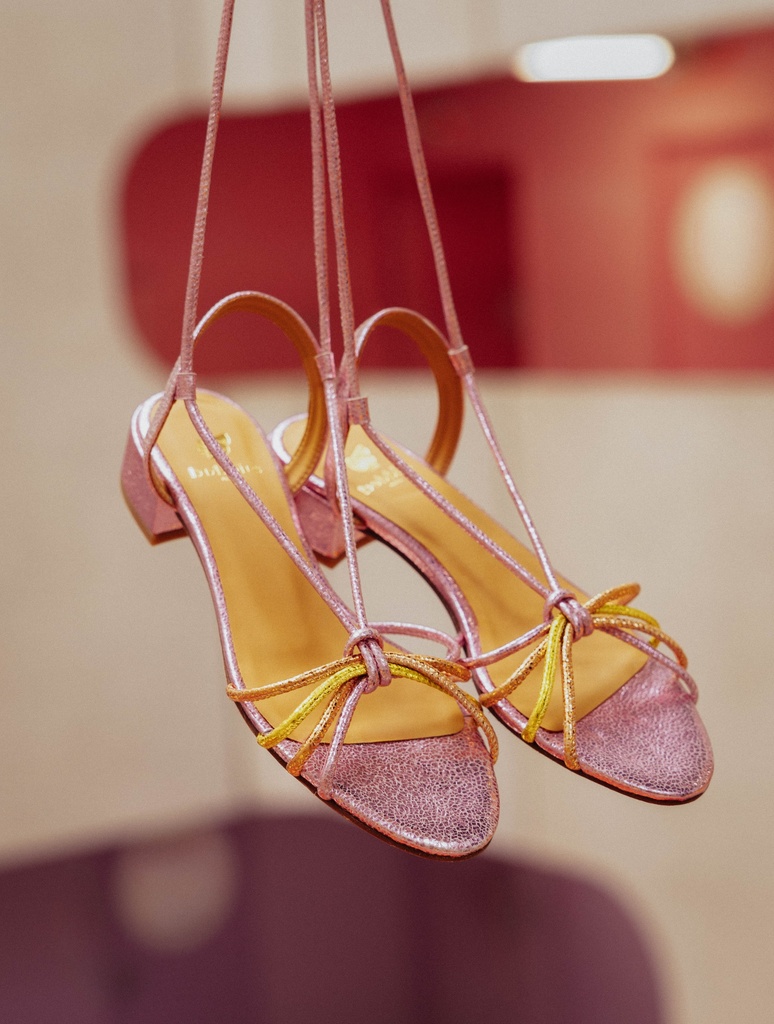 Sandales Plates : Tara - Party Pink