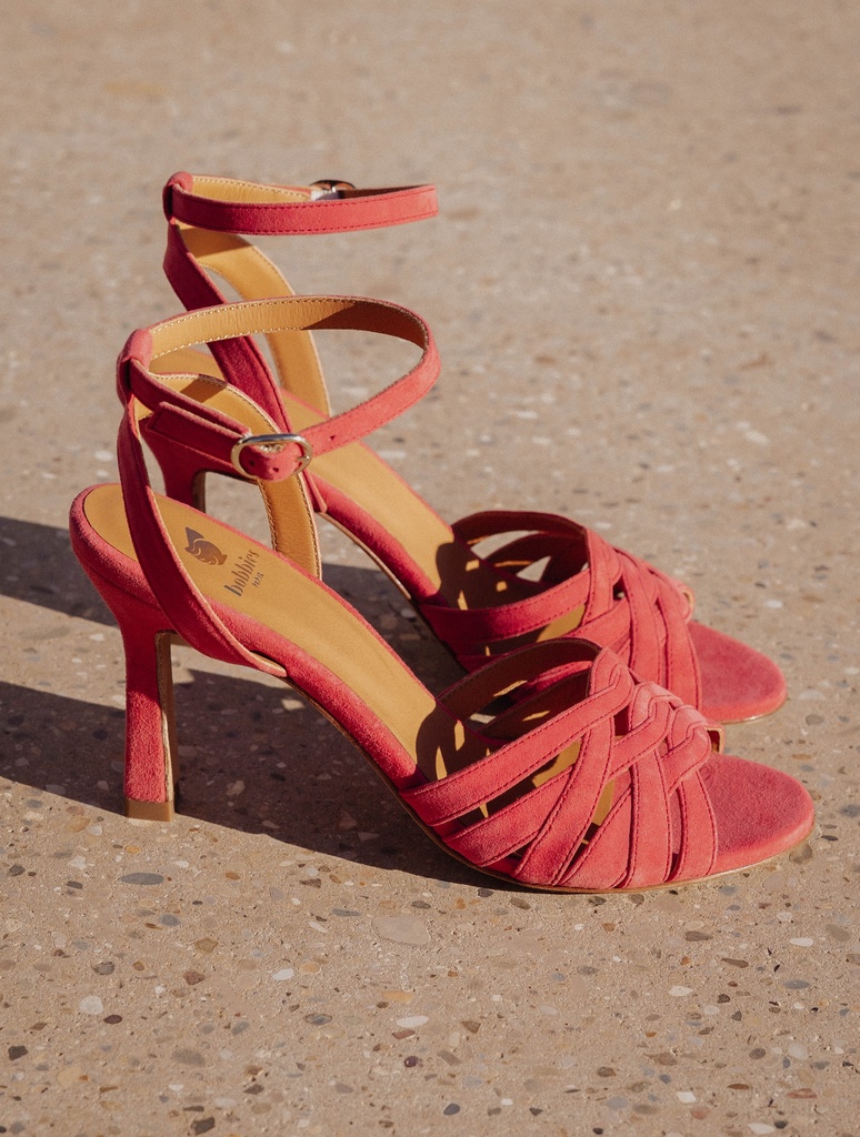 Heeled Sandals : Yuna - Miami Pink
