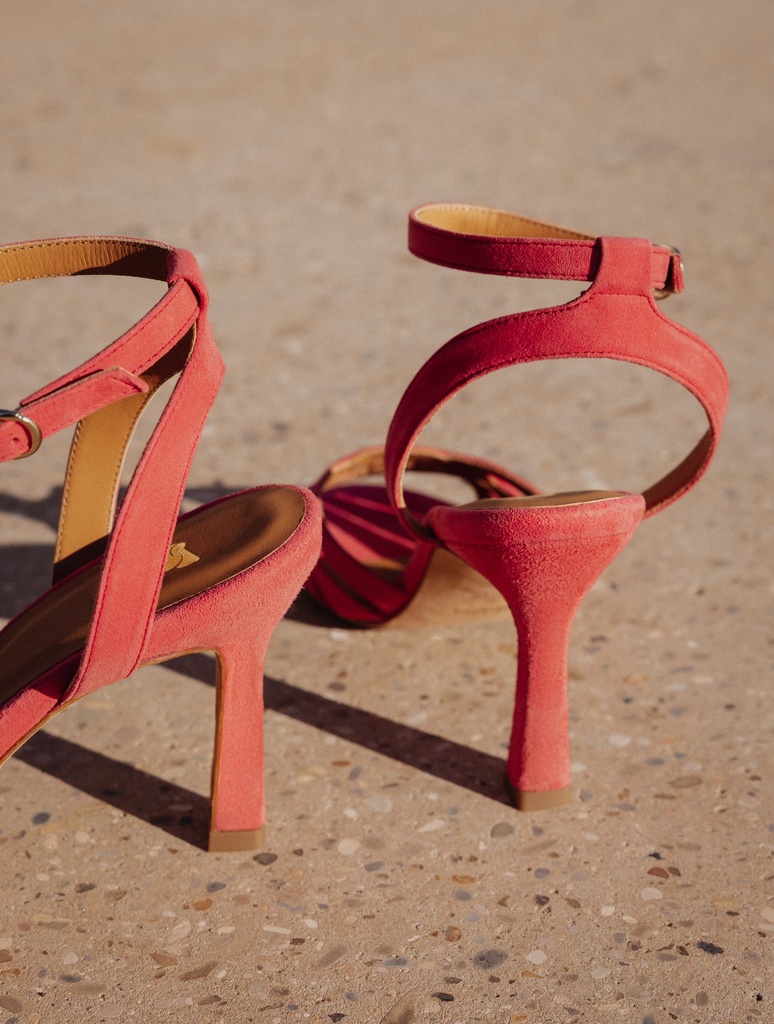 Heeled Sandals : Yuna - Miami Pink