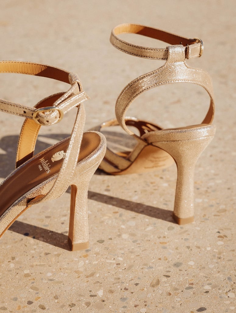 Sandales à Talons : Yuna - Iridescent Champagne