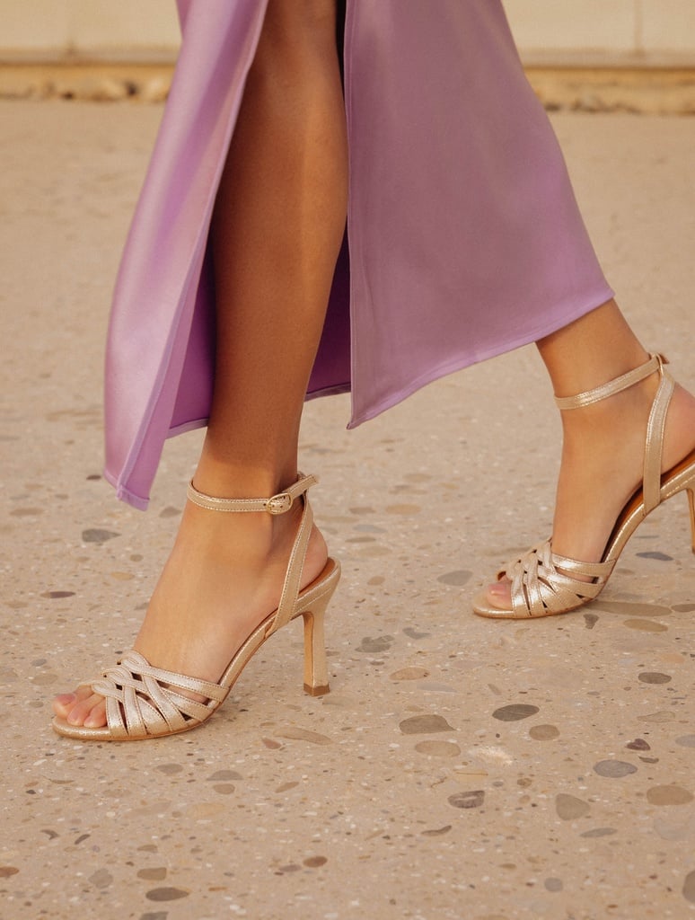 Sandales à Talons : Yuna - Iridescent Champagne