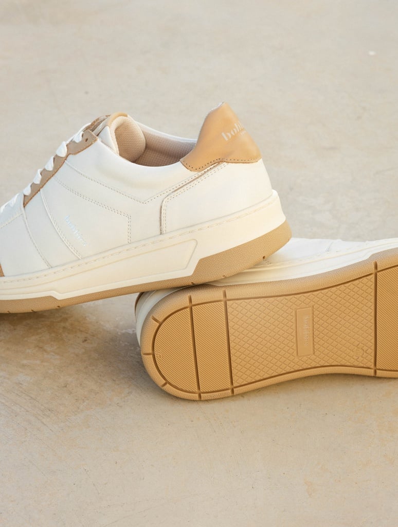Sneakers : Cyrus - Off White & Biscuit