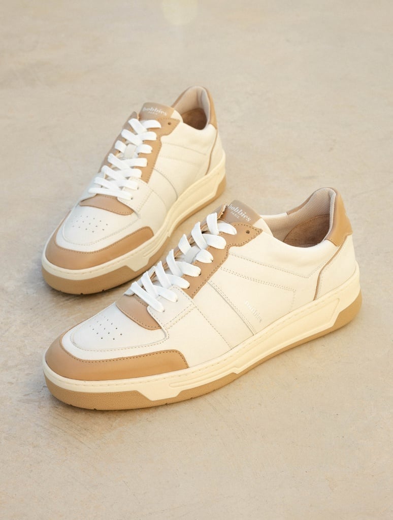Sneakers : Cyrus - Off White & Biscuit