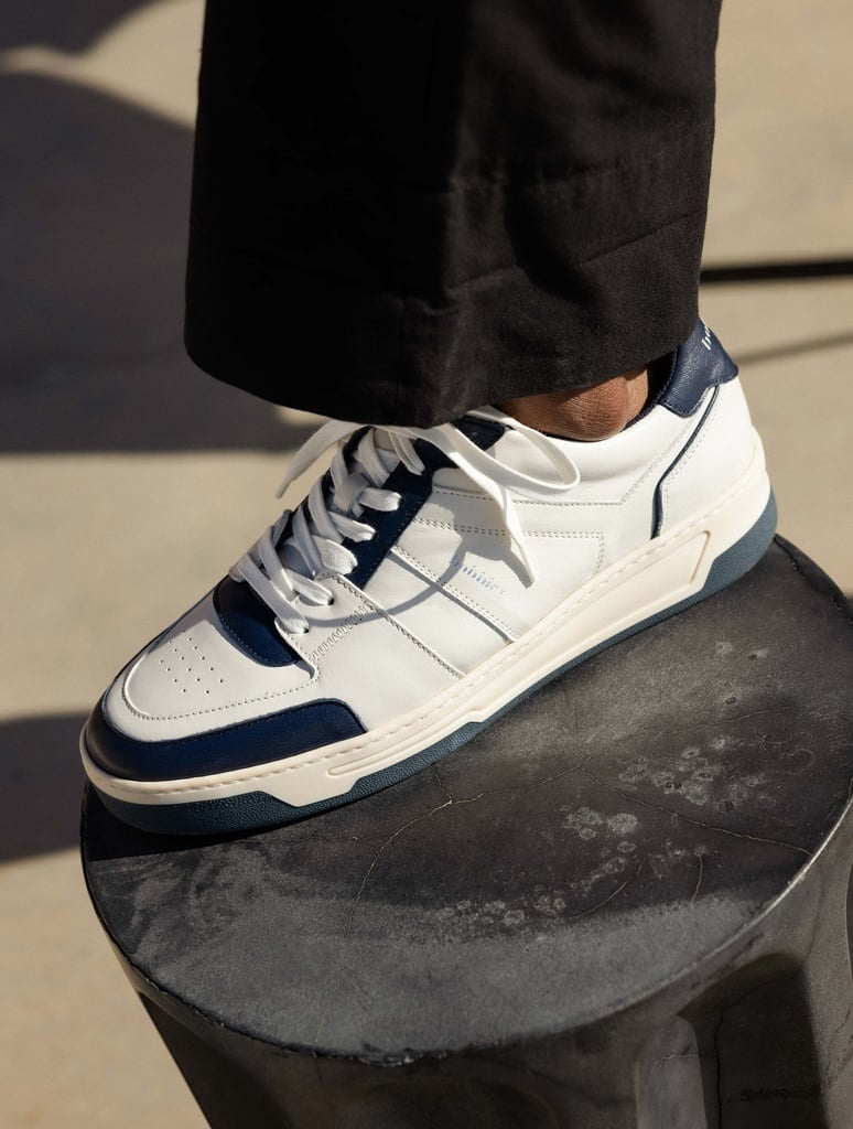 Baskets : Cyrus - Off-White & Midnight Blue