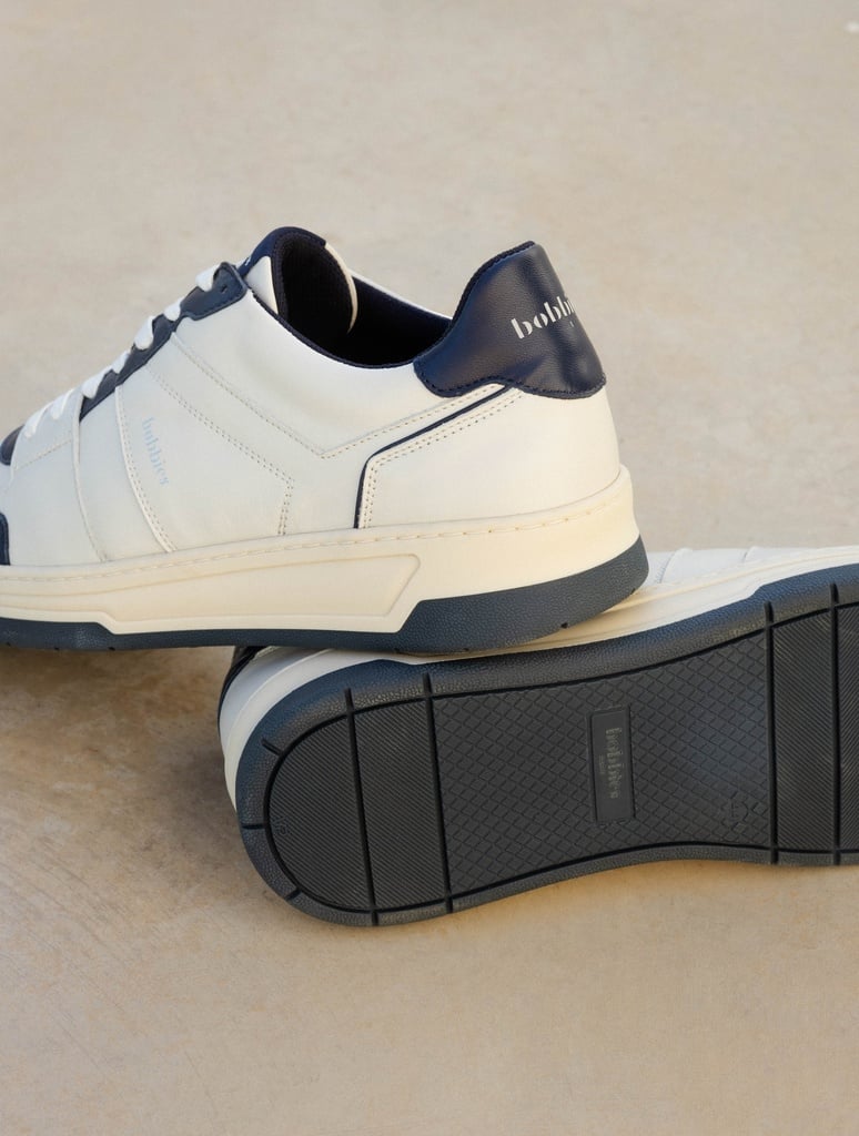 Baskets : Cyrus - Off-White & Midnight Blue