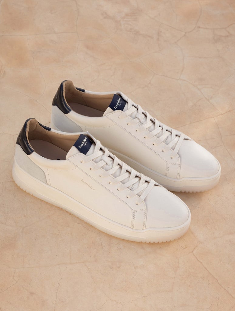 Sneakers : Daniil - Cream & Midnight Blue