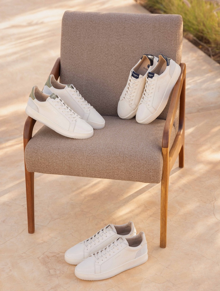 Sneakers : Daniil - Cream & Rosemary