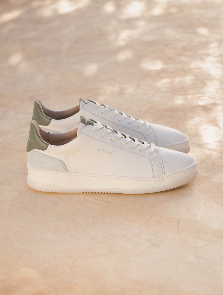 Sneakers : Daniil - Cream & Rosemary