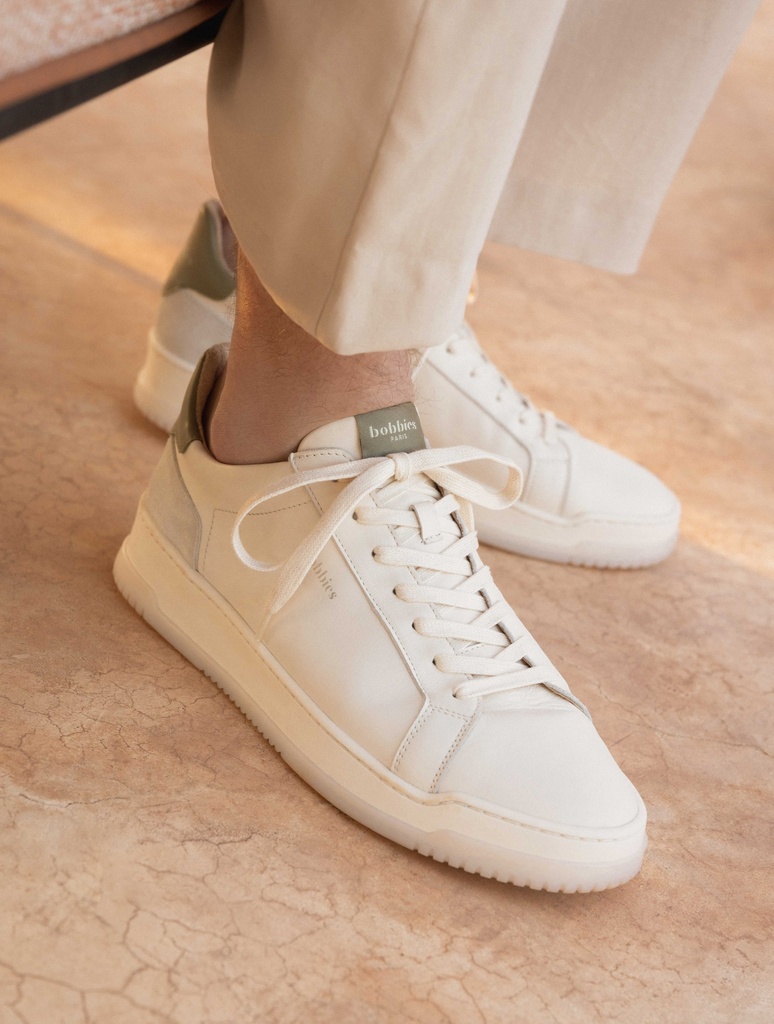 Sneakers : Daniil - Cream & Rosemary