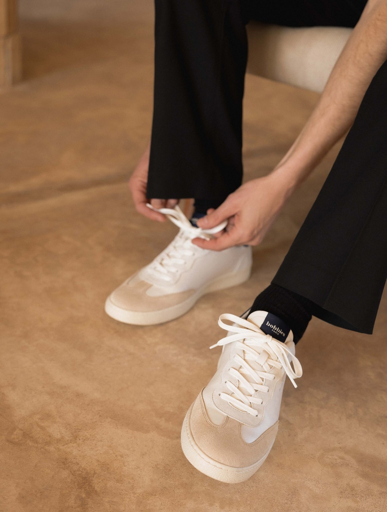 Sneakers : Jéri - Off White & Night Blue