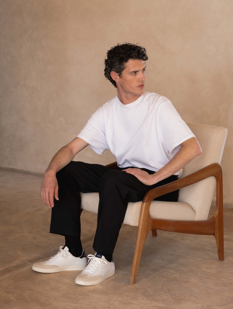 Sneakers : Jéri - Off White & Night Blue