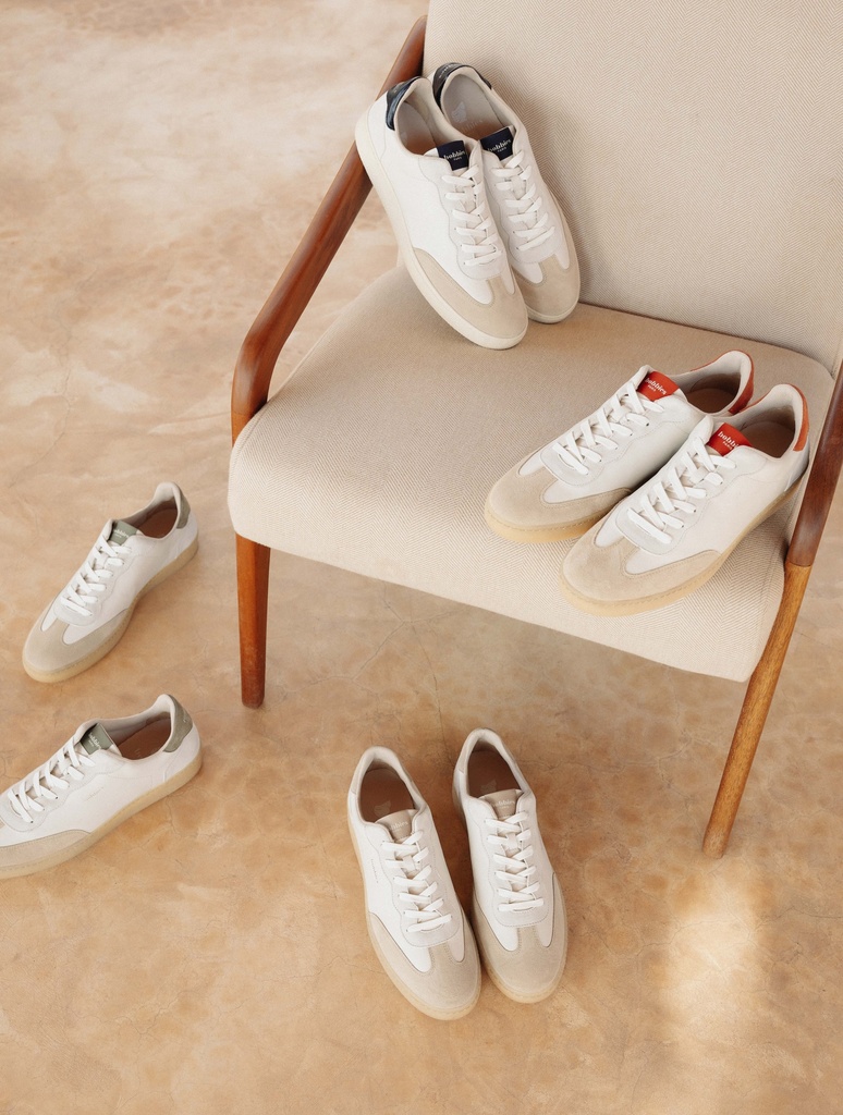 Sneakers : Jéri - Off White & Night Blue