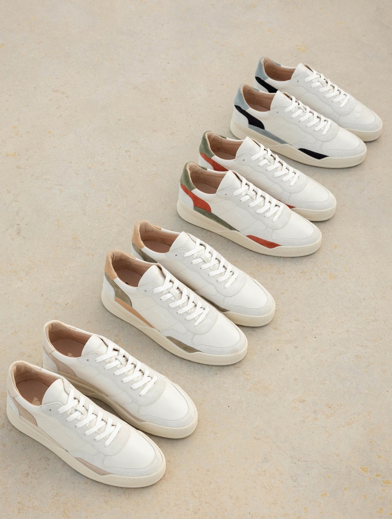 Sneakers : Malibu - Off White - Toffee - Ash Green