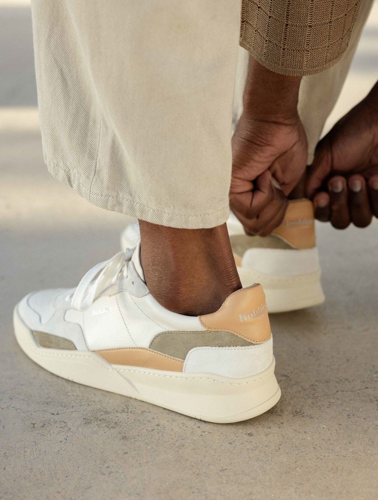 Sneakers : Malibu - Off White - Toffee - Ash Green
