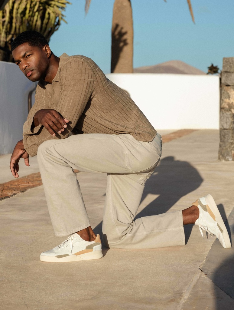 Sneakers : Malibu - Off White - Toffee - Ash Green