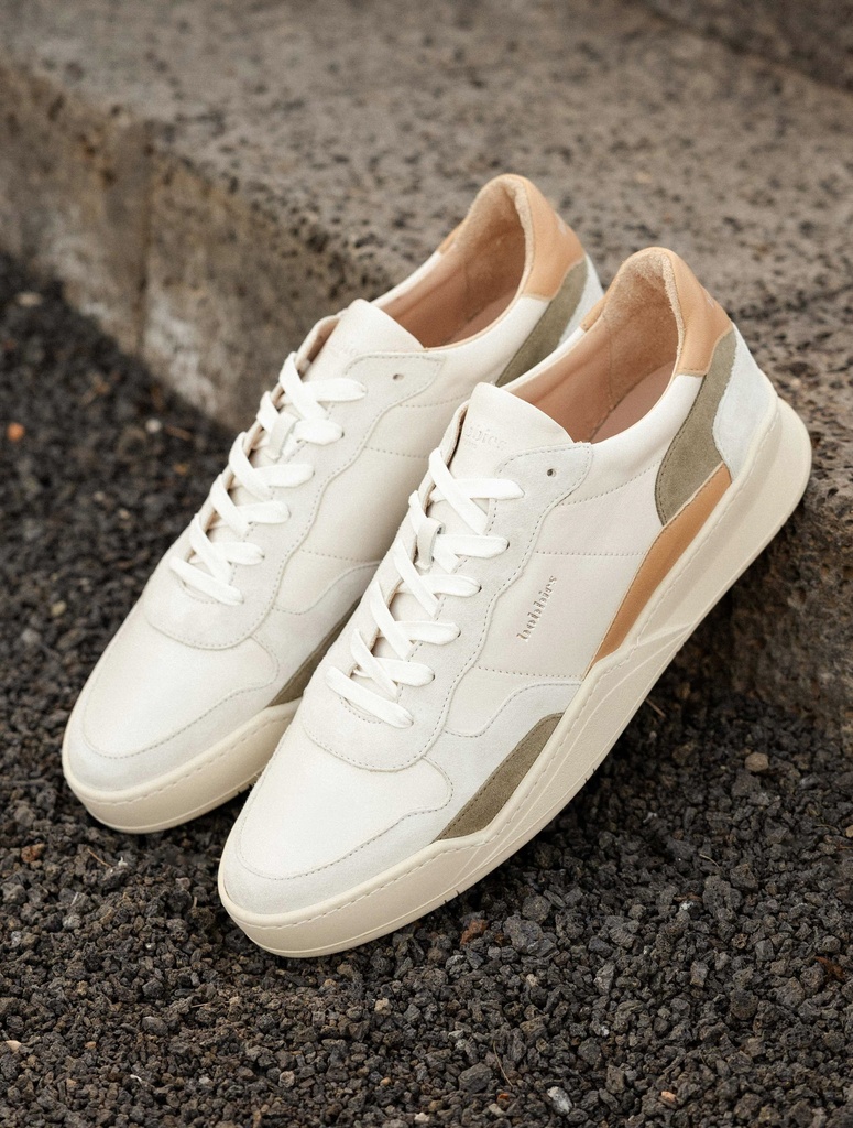 Sneakers : Malibu - Off White - Toffee - Ash Green