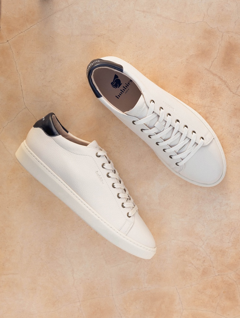 Sneakers : Montana - Foam & Bleu Nuit