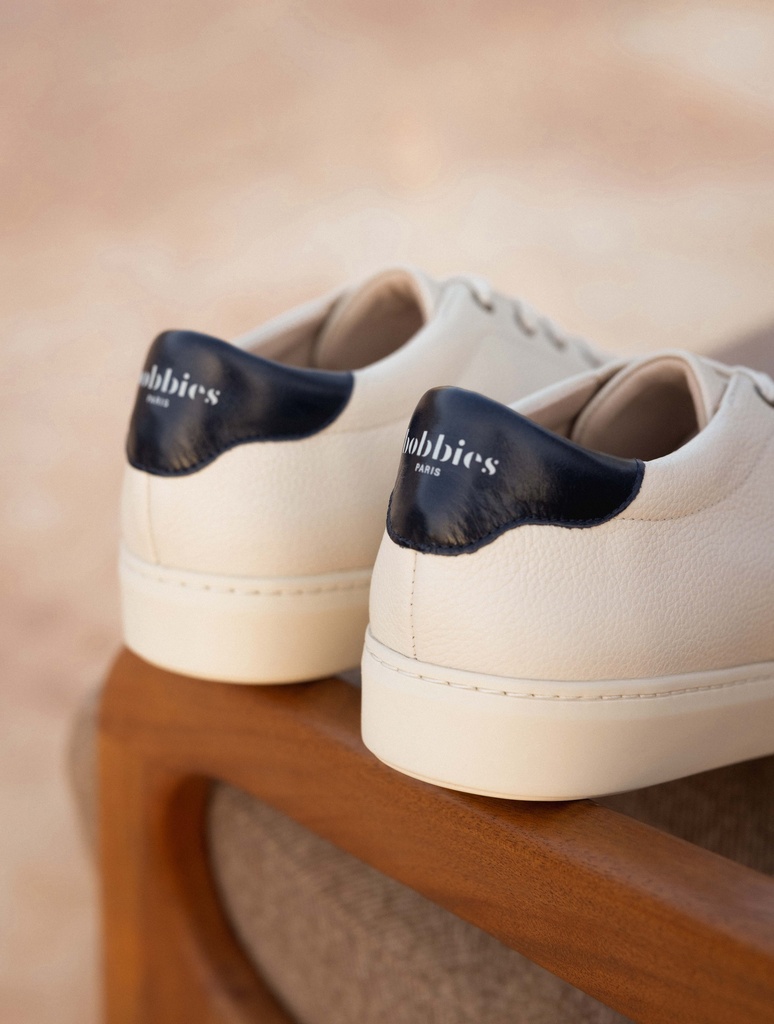 Sneakers : Montana - Foam & Bleu Nuit