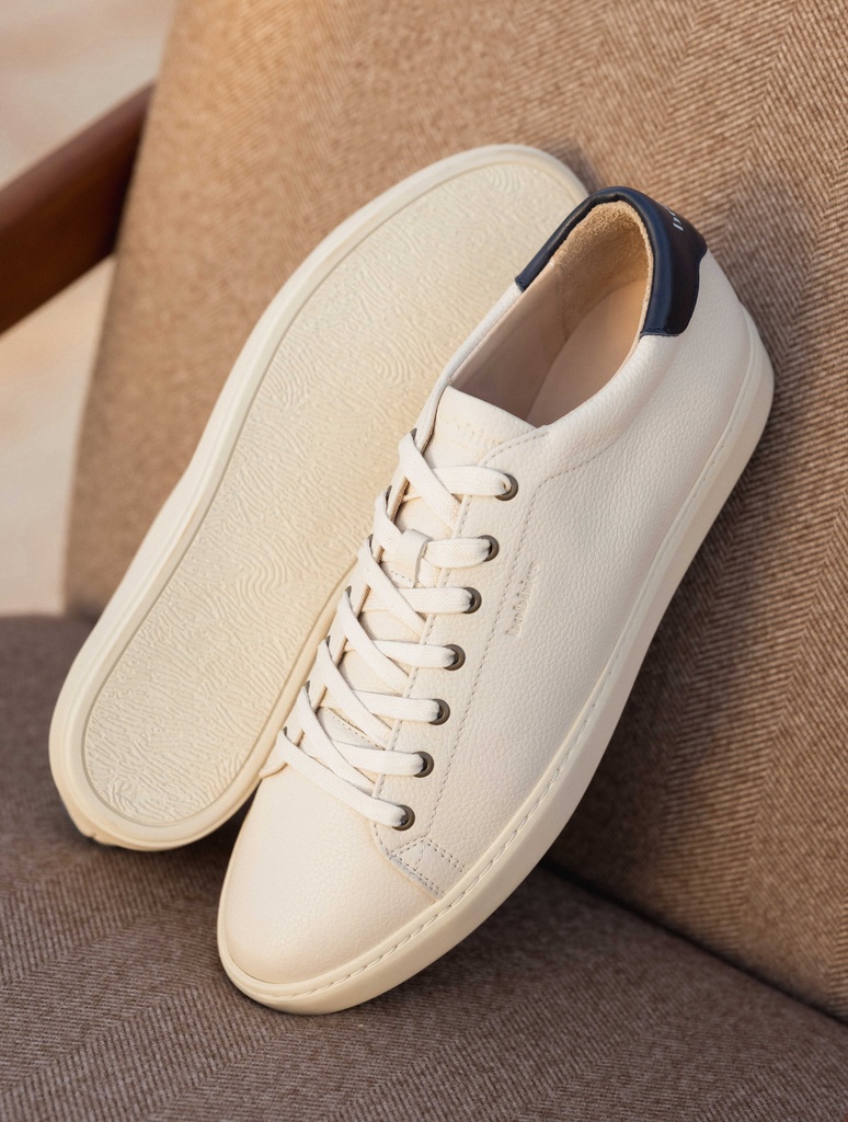 Sneakers : Montana - Foam & Bleu Nuit