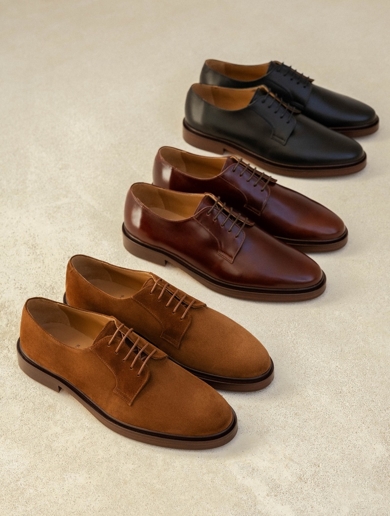 Derbys & Richelieu : Terrence - Intense Black