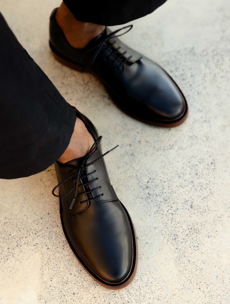 Derbys & Richelieu : Terrence - Intense Black