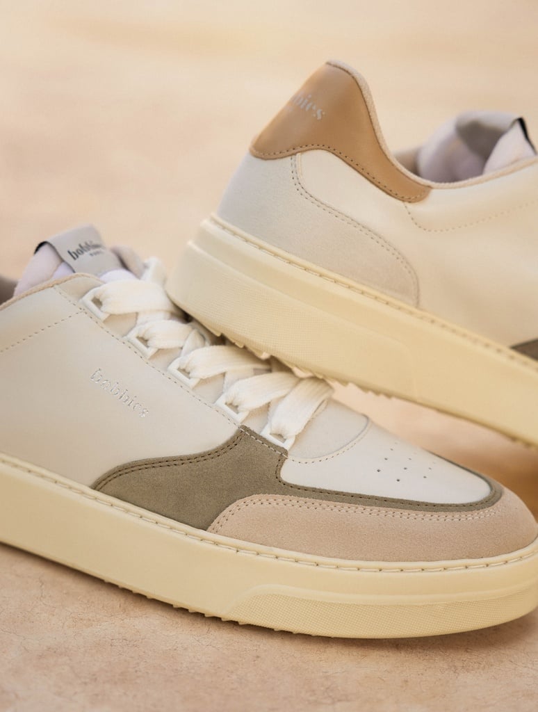 Sneakers : Thanassi - Off-White & Biscuit