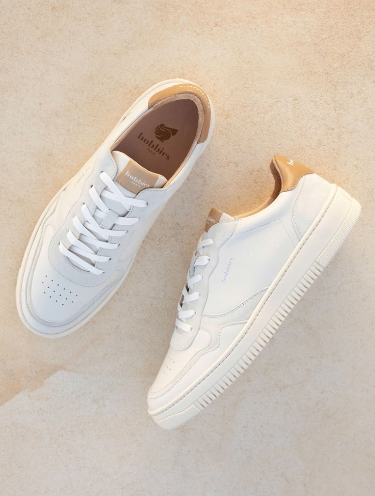 Baskets : Travis - Blanc Cassé & Biscuit