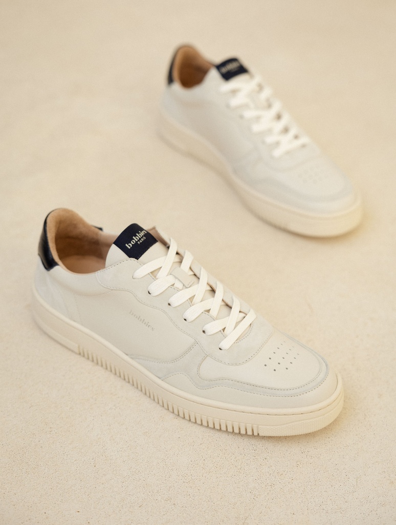 Sneakers : Travis - Off White & Night Blue