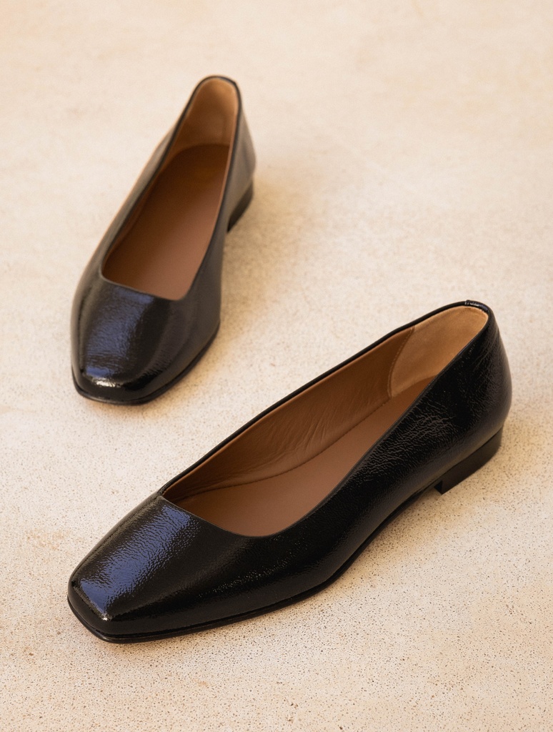 Ballet Flats : Adélie - Black Vinyl