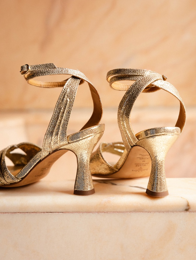Women's Heeled sandals | Angelina Champagne Gold | Bobbies