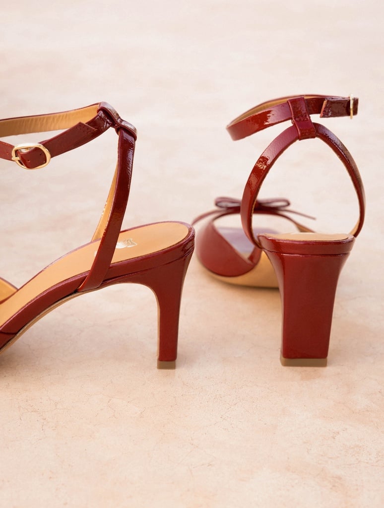 Sandales à Talons : Amina - Cherry Gloss